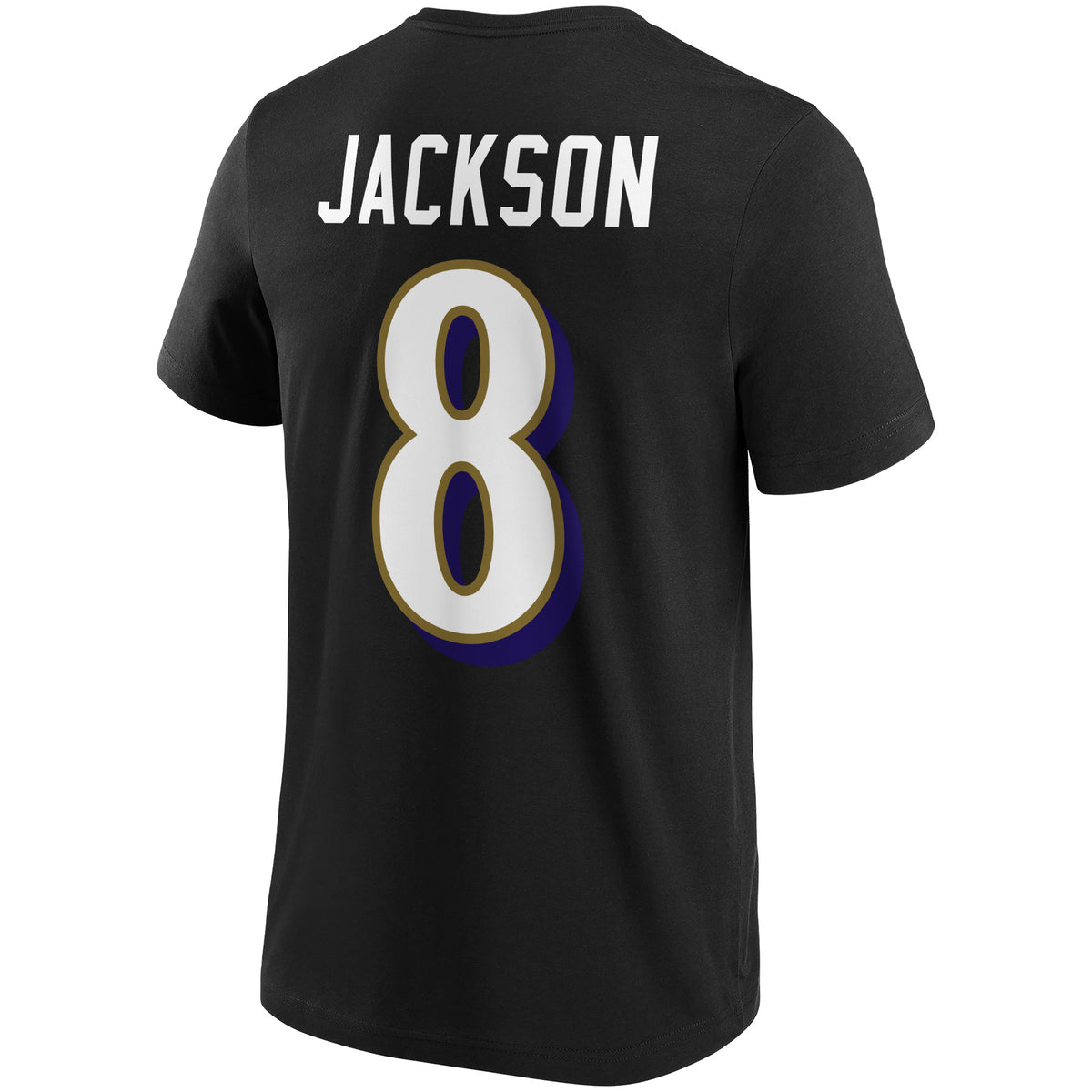 Lamar Jackson #8 Baltimore Ravens Fanatics NFL Player T-Shirt Schwarz