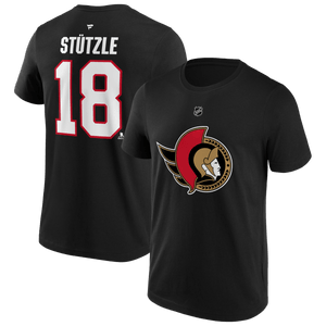 Tim Stützle #18 Ottawa Senators Fanatics NHL Player T-Shirt Schwarz - STADIUMDREAMS