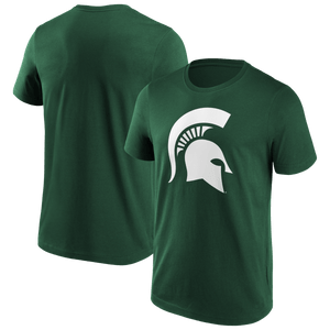 Michigan State Spartans Fanatics NCAA Primary Logo Grafik College T-Shirt Grün - STADIUMDREAMS