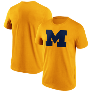 Michigan Wolverines Fanatics NCAA Primary Logo Grafik College T-Shirt Gelb - STADIUMDREAMS