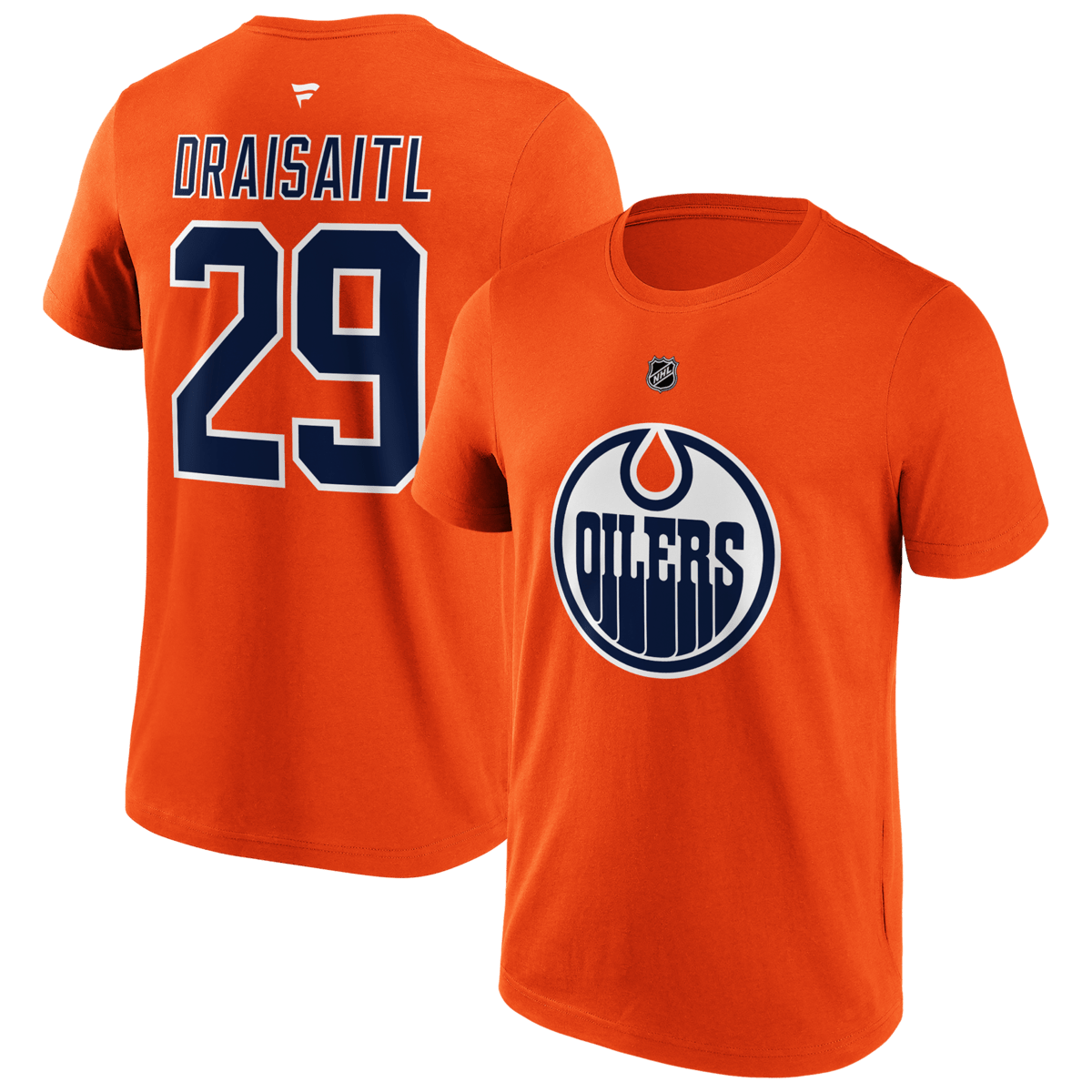 Leon Draisaitl #29 Edmonton Oilers Fanatics NHL Player T-Shirt Orange - STADIUMDREAMS