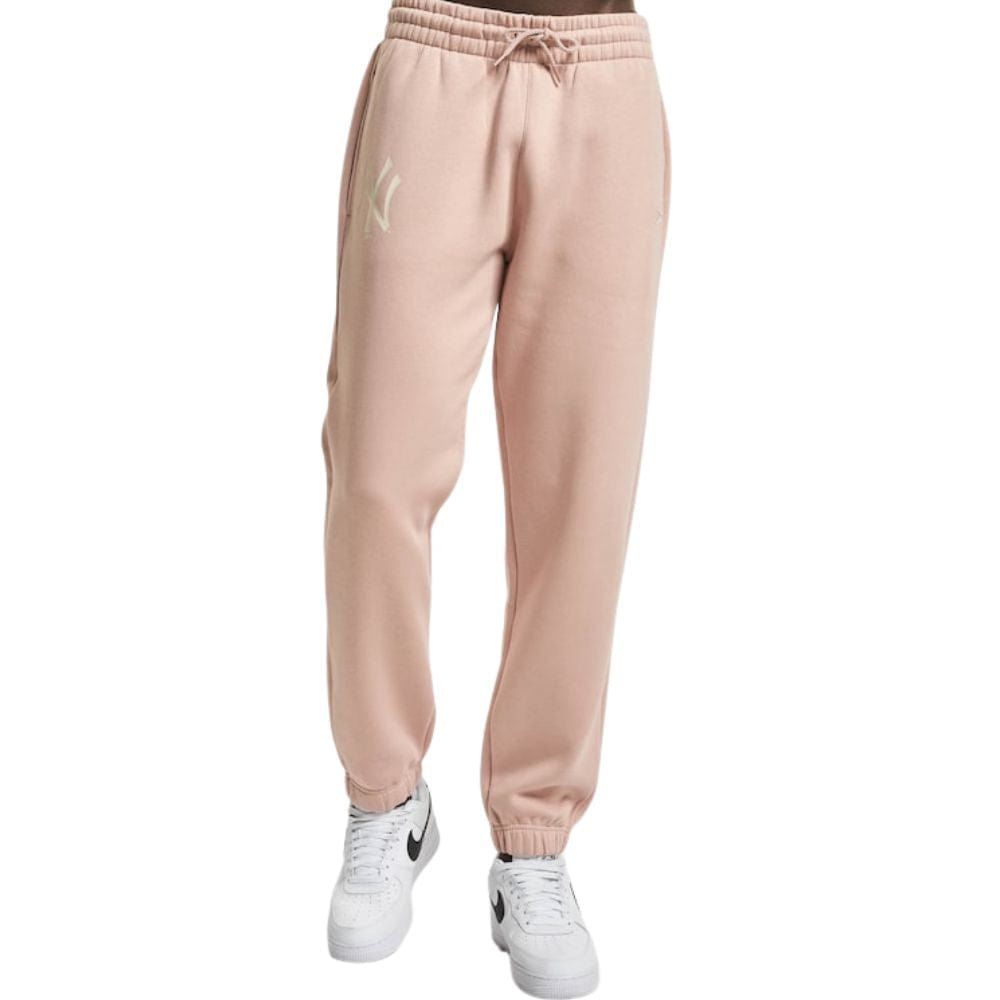 New York Yankees New Era MLB League Essentials Relaxed Jogger Sweatpants Pink - STADIUMDREAMS