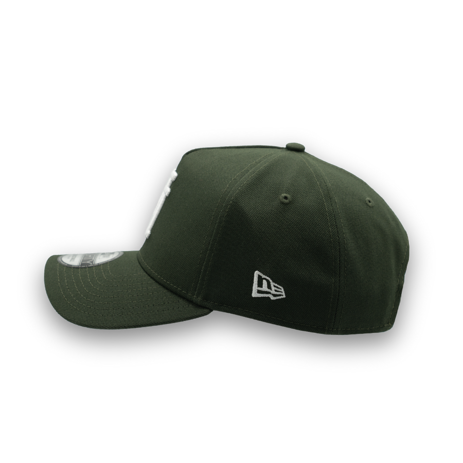 Los Angeles Dodgers Upside Down New Era 9FORTY A-Frame MLB Cap Grün StadiumDreams Exclusive