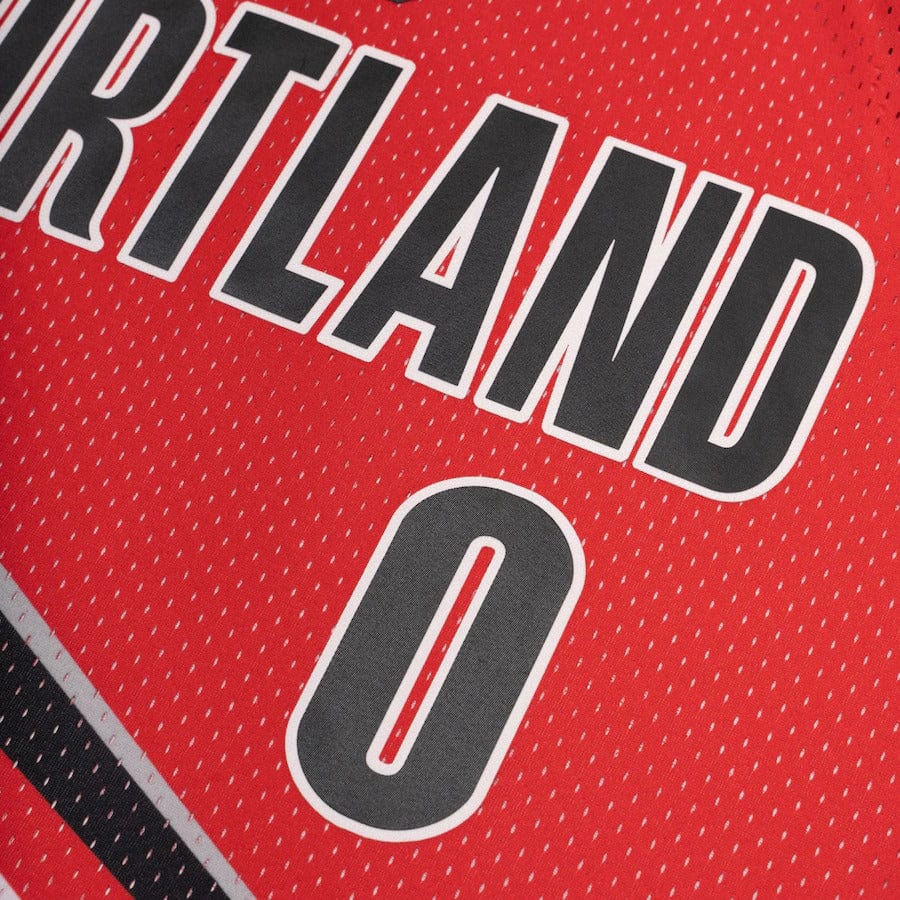 Damian Lillard #00 Portland Trail Blazers Mitchell & Ness NBA Swingman Trikot 2012 Rot - STADIUMDREAMS