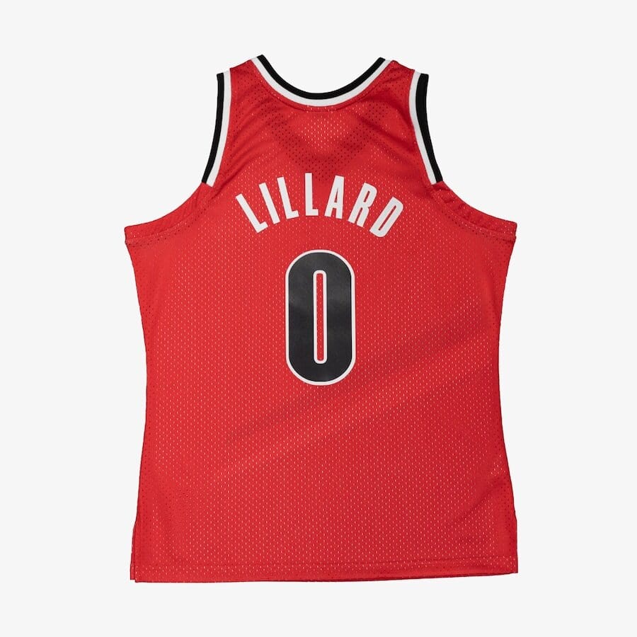 Damian Lillard #00 Portland Trail Blazers Mitchell & Ness NBA Swingman Trikot 2012 Rot - STADIUMDREAMS