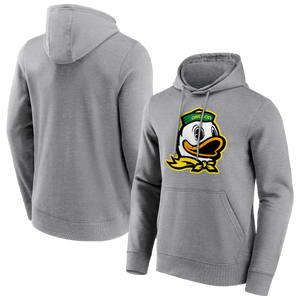 Oregon Ducks Fanatics NCAA Primary Logo Grafik College Hoodie Grau - STADIUMDREAMS