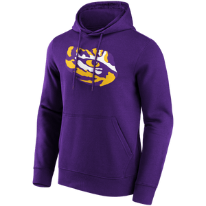 Louisiana State University Tigers Fanatics NCAA Primary Logo Grafik College Hoodie Lila - STADIUMDREAMS