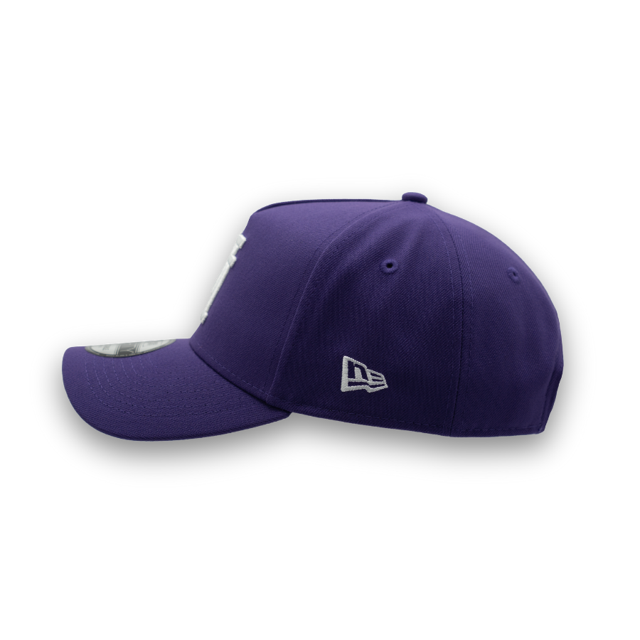 Los Angeles Dodgers Upside Down New Era 9FORTY A-Frame MLB Cap Lila StadiumDreams Exclusive