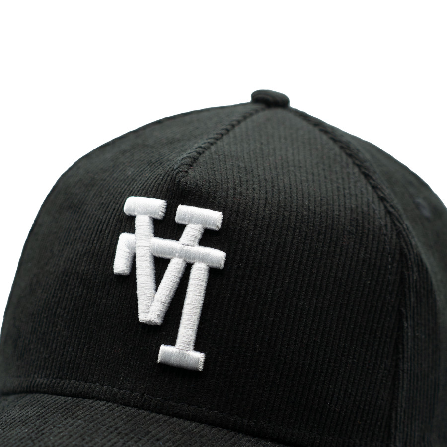 Los Angeles Dodgers Cord Upside Down New Era 9FORTY A-Frame MLB Cap Schwarz StadiumDreams Exclusive