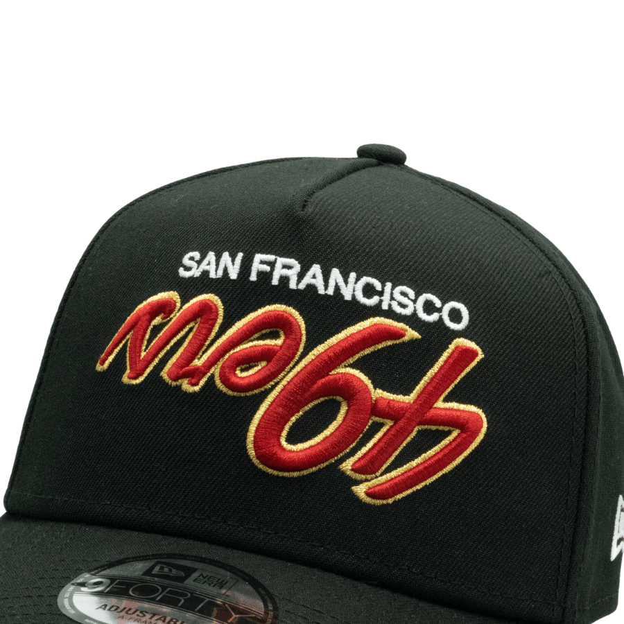 San Francisco 49ers New Era Upside Down 9FORTY A-Frame NFL Cap Schwarz - SD Exclusive