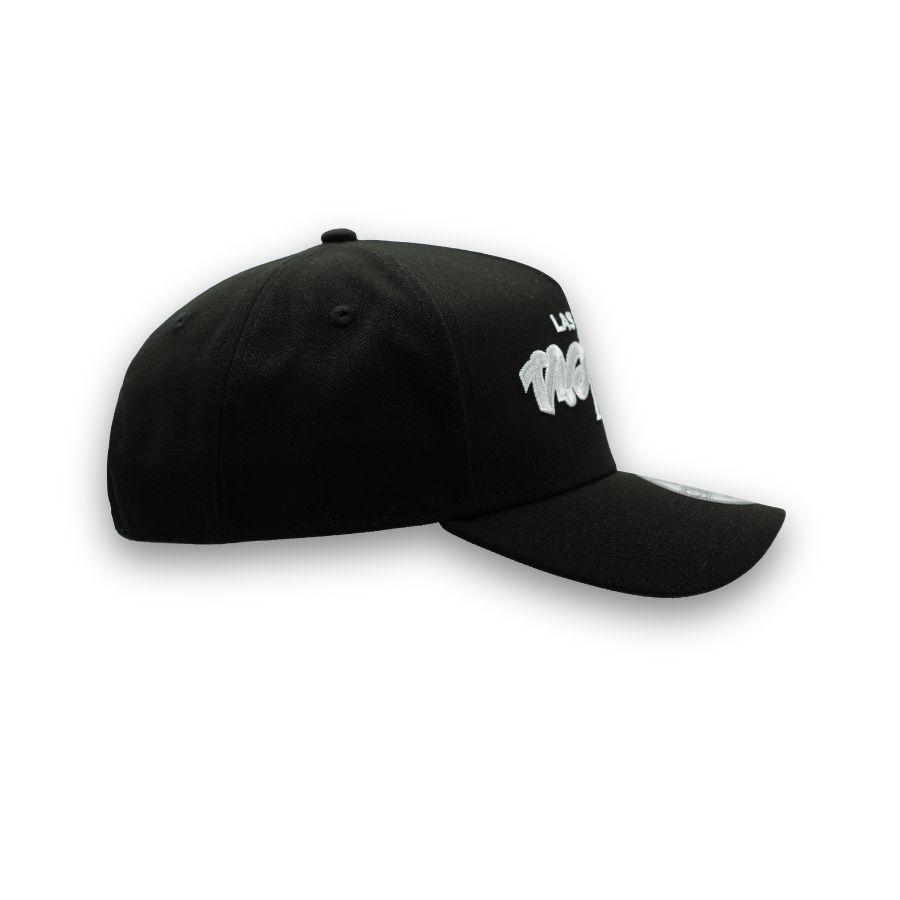 Las Vegas Raiders Upside Down New Era 9FORTY A-Frame NFL Cap Schwarz StadiumDreams Exclusive