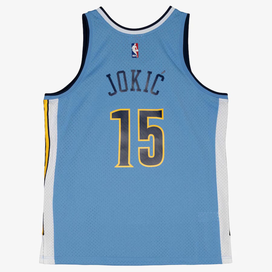 Nikola Jokic #15 Denver Nuggets Mitchell & Ness NBA Swingman Trikot 2016 Blau - STADIUMDREAMS