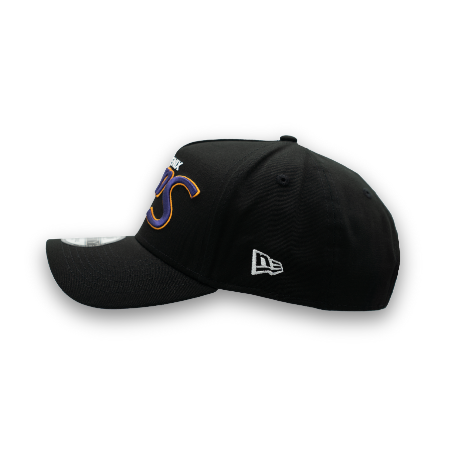 Phoenix Suns Upside Down New Era 9FORTY A-Frame NBA Cap Schwarz StadiumDreams Exclusive
