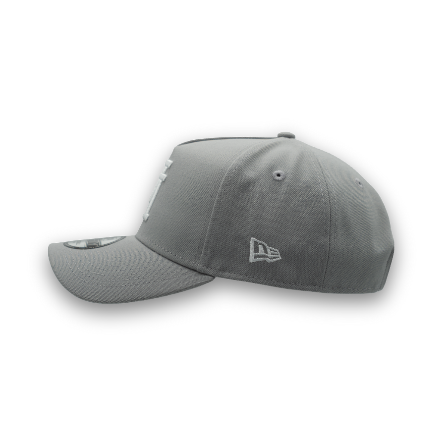 Los Angeles Dodgers Upside Down New Era 9FORTY A-Frame MLB Cap Grau StadiumDreams Exclusive