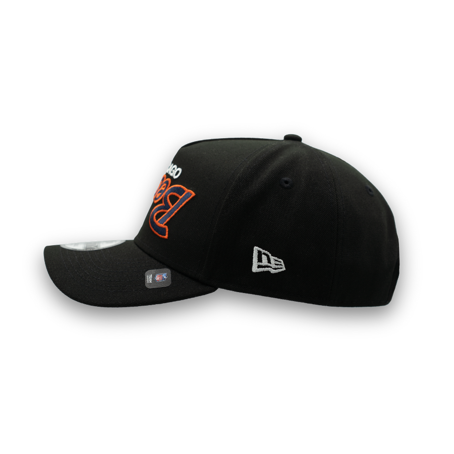 Chicago Bears Upside Down New Era 9FORTY A-Frame NFL Cap Schwarz StadiumDreams Exclusive