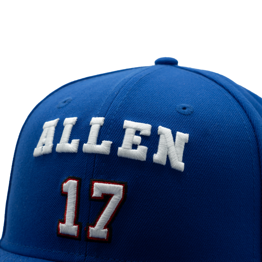 Buffalo Bills Josh Allen #17 New Era 9FIFTY NFL Player Cap Blau StadiumDreams Exclusive