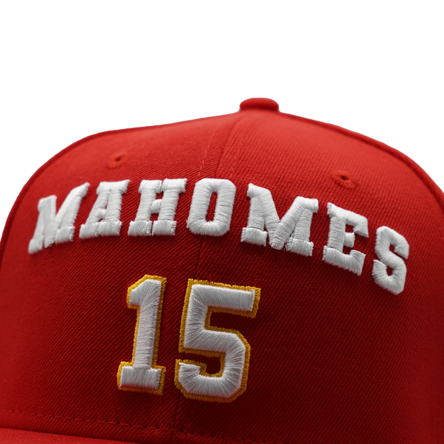 Kansas City Chiefs Patrick Mahomes #15 New Era 9FIFTY NFL Player Cap Rot StadiumDreams Exclusive