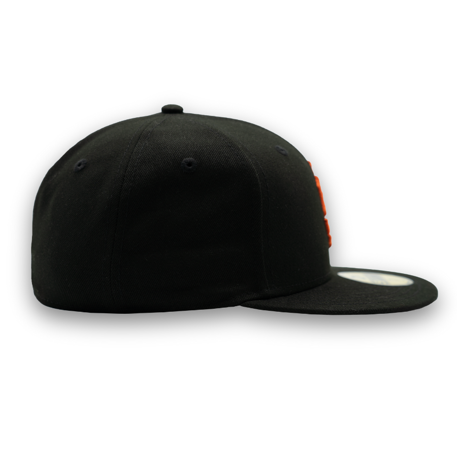San Francisco Giants Upside Down New Era 59FIFTY MLB Cap Schwarz StadiumDreams Exclusive