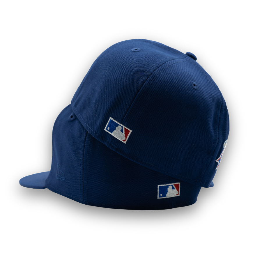 Texas Rangers Upside Down New Era 59FIFTY MLB Cap Blau StadiumDreams Exclusive