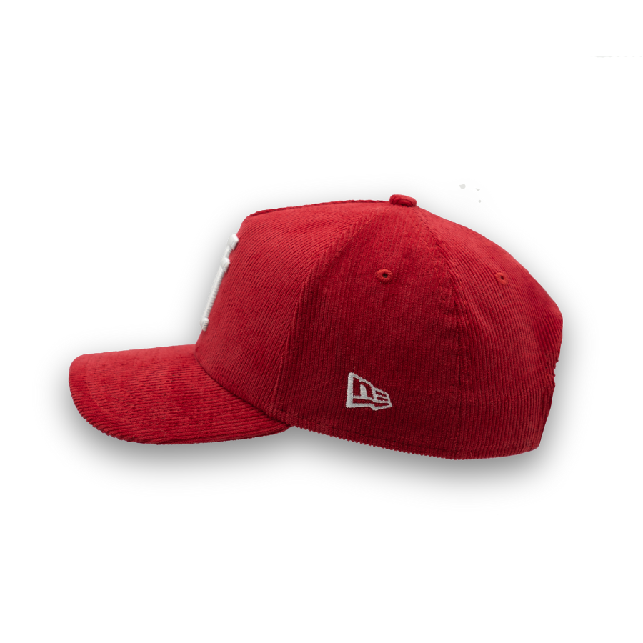 Los Angeles Dodgers Cord Upside Down New Era 9FORTY A-Frame MLB Cap Rot StadiumDreams Exclusive