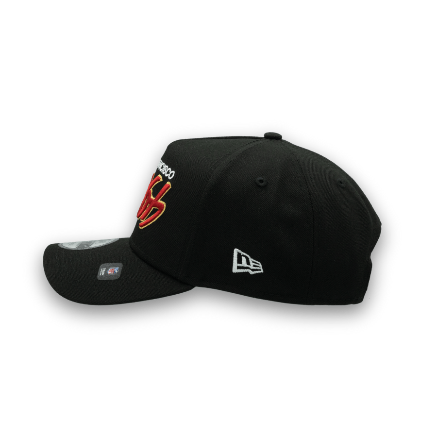 San Francisco 49ers New Era Upside Down 9FORTY A-Frame NFL Cap Schwarz - SD Exclusive - STADIUMDREAMS