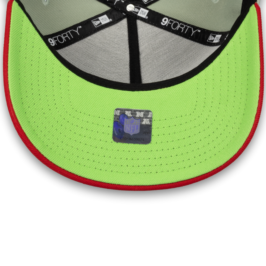 Baltimore Ravens Christmas Edition New Era 9FORTY A-Frame NFL Cap Grün StadiumDreams Exclusive