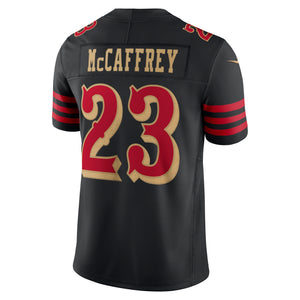 Schwarz Nike Christian McCaffrey #23 San Francisco 49ers NFL Trikot mit gesticktem Name und Nummer, limitierte Rivalries Edition