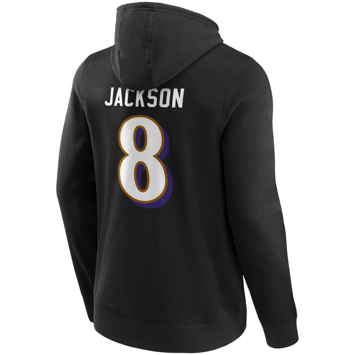 Lamar Jackson #8 Baltimore Ravens Fanatics NFL Player Hoodie Schwarz - STADIUMDREAMS