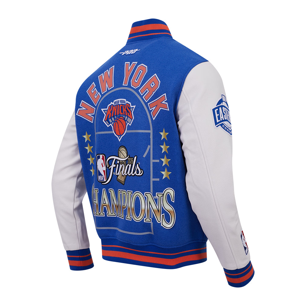 New York Knicks Pro Standard 2026 NBA Champions Limited Edition College Jacke Blau