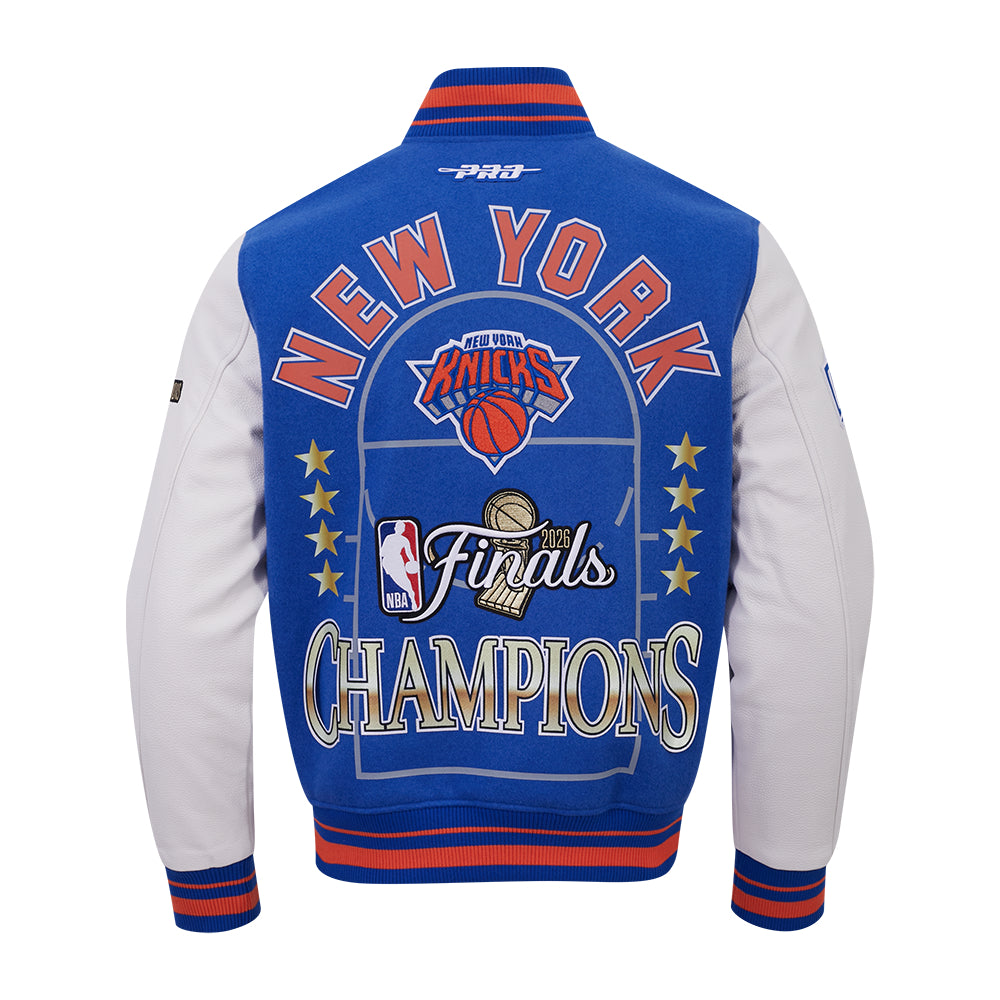 New York Knicks Pro Standard 2026 NBA Champions Limited Edition College Jacke Blau