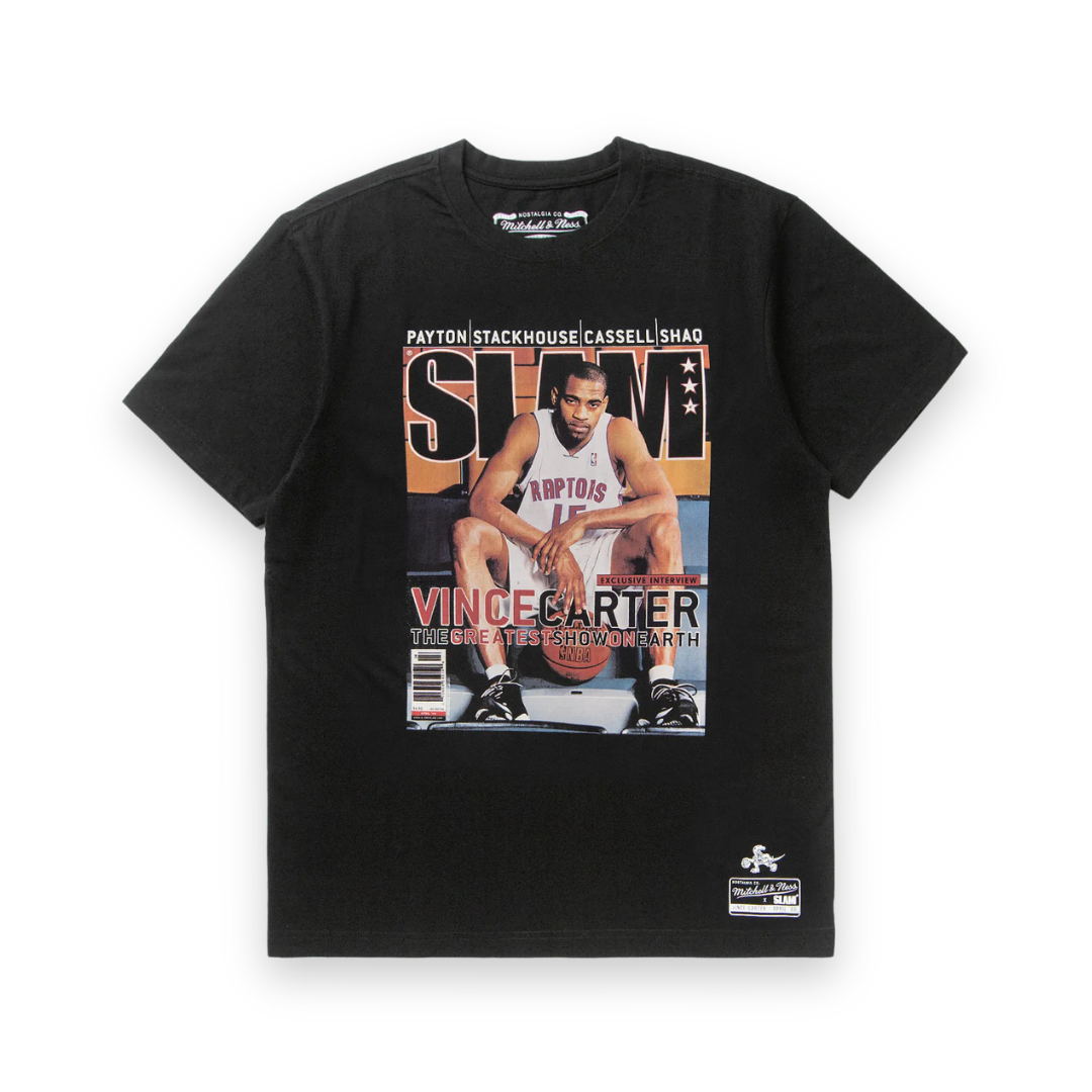 Vince Carter Toronto Raptors Mitchell & Ness NBA Slam Cover T-Shirt Schwarz
