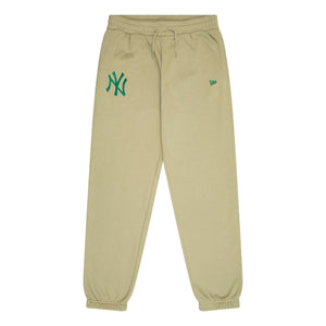 New York Yankees MLB Emb Logo Jogger Sweatpants beige - STADIUMDREAMS