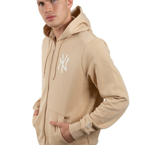 New York Yankees League Essentials Hoodie beige - STADIUMDREAMS