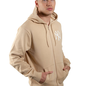 New York Yankees League Essentials Hoodie beige - STADIUMDREAMS