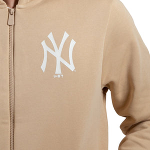 New York Yankees League Essentials Hoodie beige - STADIUMDREAMS