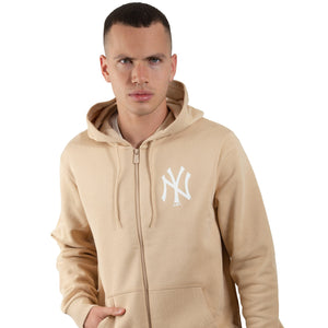 New York Yankees League Essentials Hoodie beige - STADIUMDREAMS