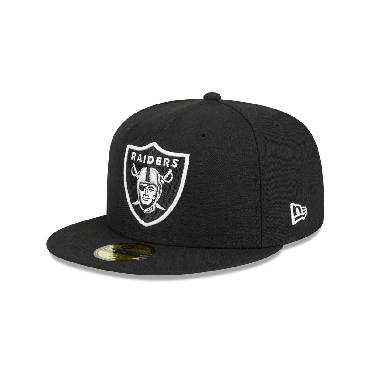 Schwarze Las Vegas Raiders New Era OTC 59FIFTY Fitted NFL Cap mit Teamlogo