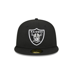 Las Vegas Raiders New Era 59FIFTY Fitted NFL Cap in Schwarz mit Teamlogo񎟙