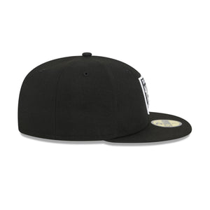 Las Vegas Raiders New Era 59FIFTY Fitted NFL Cap in Schwarz mit Teamlogo an der Seite