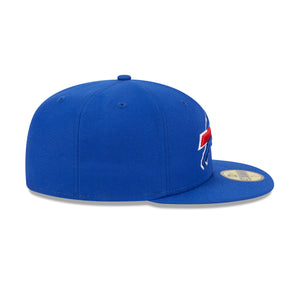 Buffalo Bills New Era OTC 59FIFTY Fitted NFL Cap in Blau, Seitenansicht, mit Teamlogo
