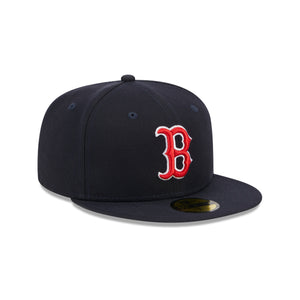 Boston Red Sox New Era OTC 59FIFTY Fitted MLB Cap in Blau, Seitenansicht