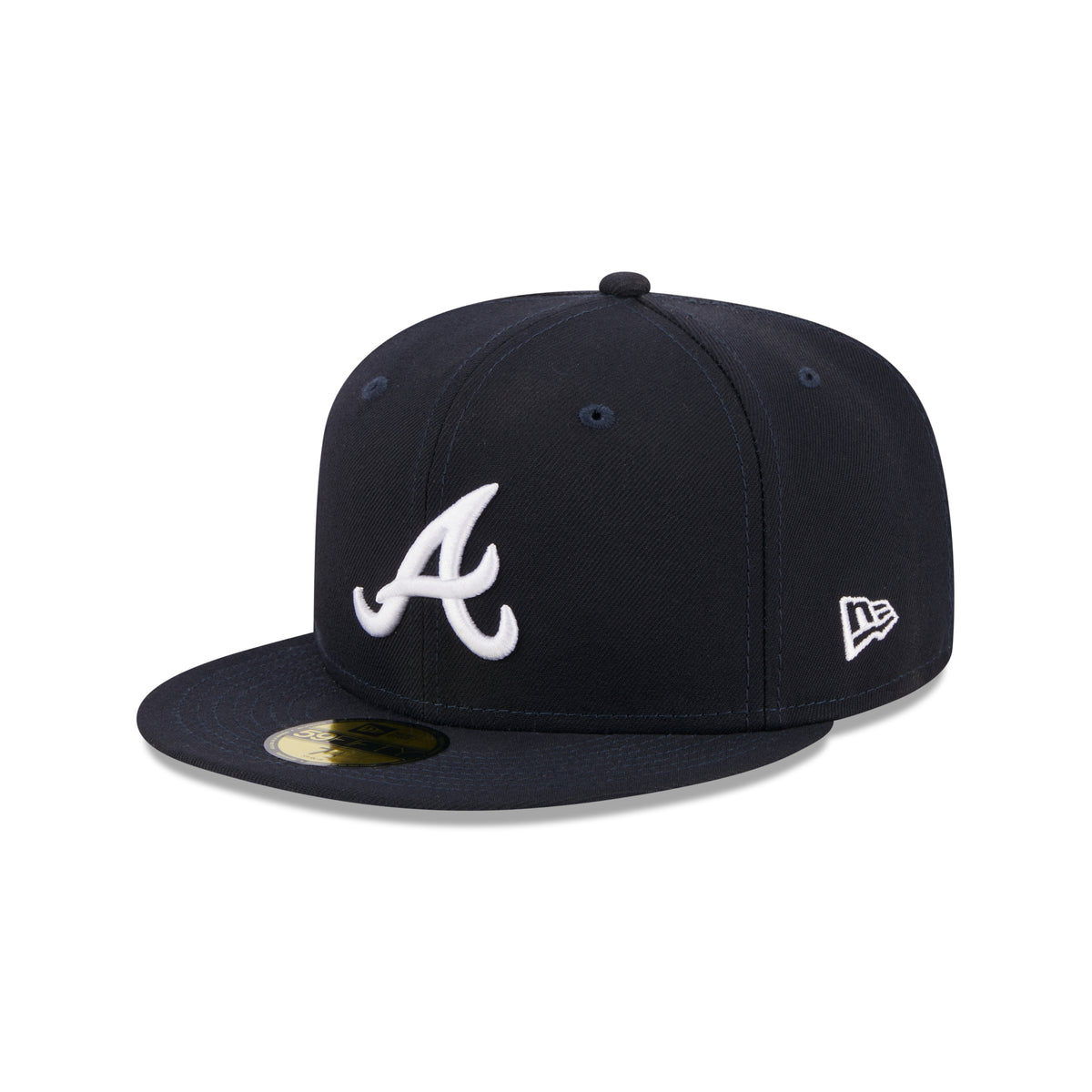 Atlanta Braves New Era OTC 59FIFTY Fitted MLB Cap in Blau mit strukturiertem Schirmmützendesign