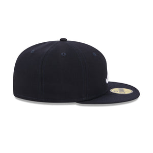 Atlanta Braves New Era 59FIFTY Fitted MLB Cap in Blau mit Teamlogo an der Seite