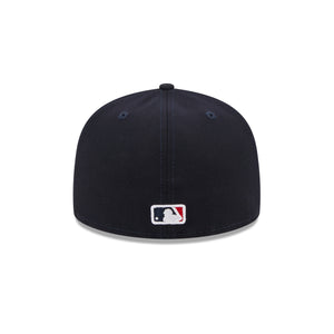 Atlanta Braves New Era 59FIFTY Fitted MLB Cap in Blau mit Teamlogo geschniegelt