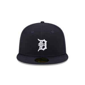 Detroit Tigers New Era OTC 59FIFTY Fitted MLB Cap in Blau mit Teamlogo geschniegelt.