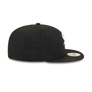 Chicago White Sox New Era OTC 59FIFTY Fitted MLB Cap in Schwarz, Seitenansicht