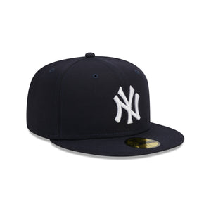 New Era New York Yankees OTC 59FIFTY Fitted MLB Cap in Blau, seitliche Ansicht