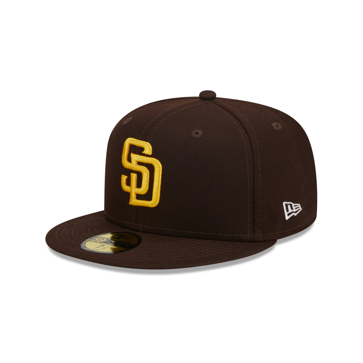 San Diego Padres New Era OTC 59FIFTY Fitted MLB Cap in Braun mit gesticktem Teamlogo