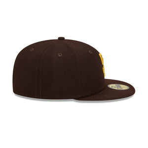 San Diego Padres New Era 59FIFTY Fitted MLB Cap in Braun, Seitenansicht