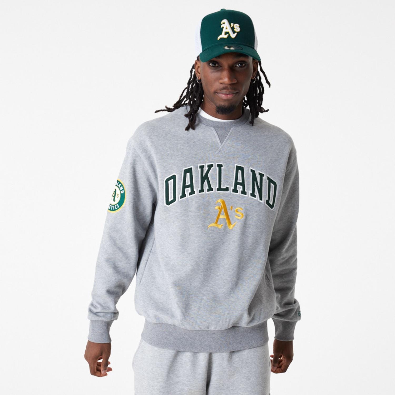 MLB LARGE LOGO OS CREW OAKATHCO  HGRDKG - STADIUMDREAMS